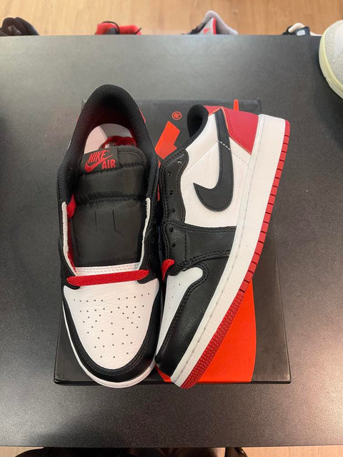 Jordan 1 Retro Low OG Black Toe (2023) (GS) Sz 6Y/7.5