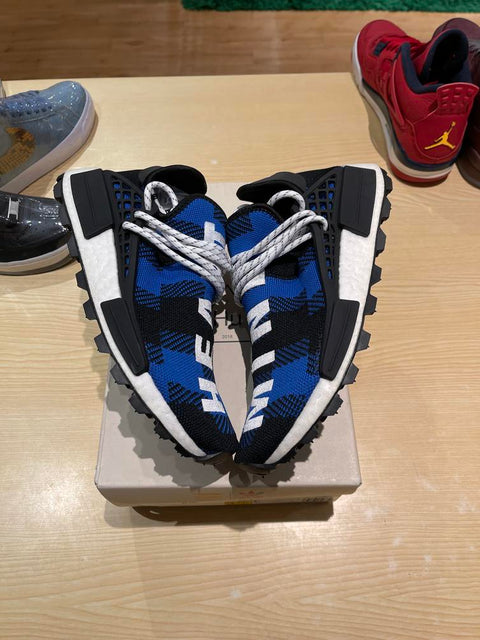 adidas NMD Hu Pharrell x BBC Blue Plaid