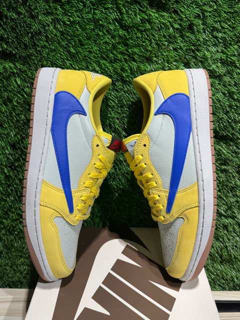 Jordan 1 Retro Low OG SP Travis Scott Canary (Women's) Sz 10.5M.