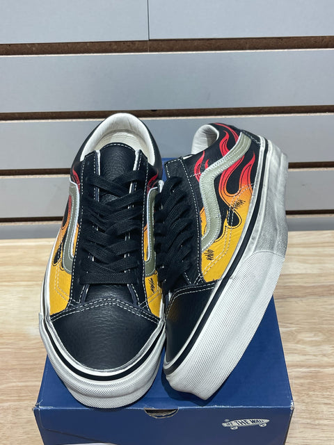 Vans LX Old Skool Archive Flame Black Sz 8.5