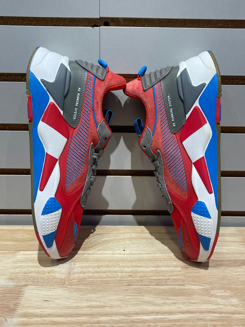 Puma RS-X Retro Red Grey Indigo Sz 9