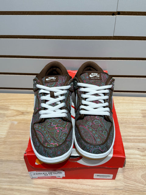 Nike SB Dunk Low Pro Paisley Brown Sz 11