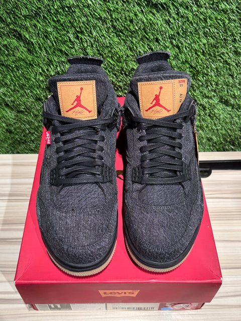 Jordan 4 Retro Levi's Black (Levi's Tag) Sz 11M
