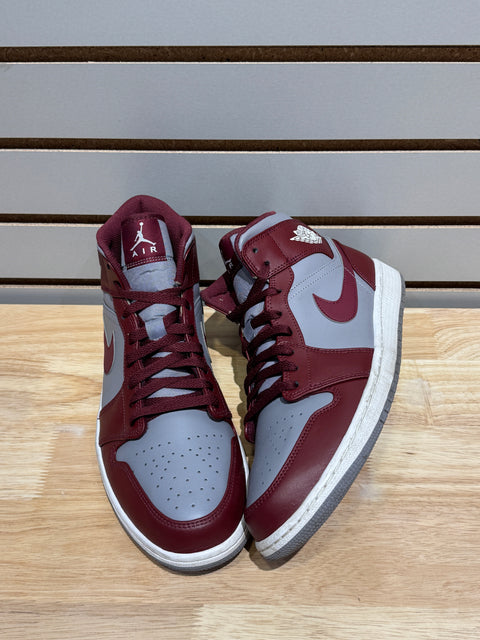 Jordan 1 Mid Cherrywood Red Sz 11