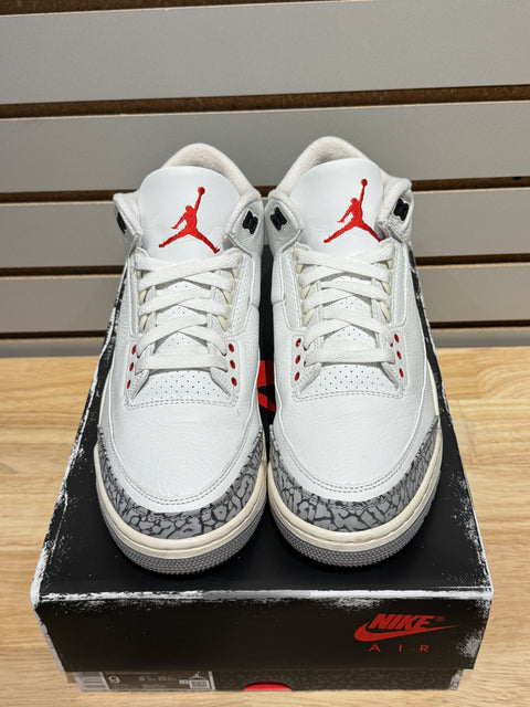 Jordan 3 Retro White Cement Reimagined Sz 9