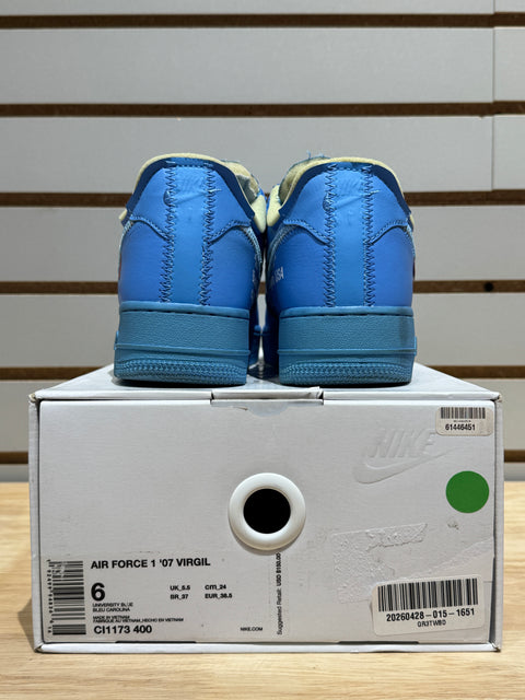 Nike Air Force 1 Low Off-White MCA University Blue Sz 6M/7.5W