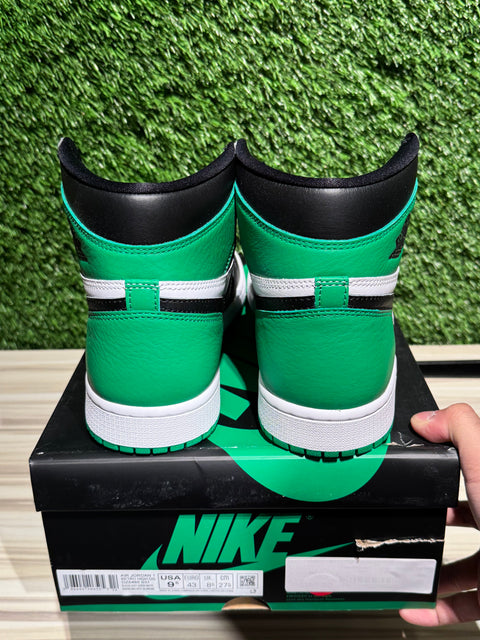 Jordan 1 Retro High OG Lucky Green Sz 9.5M
