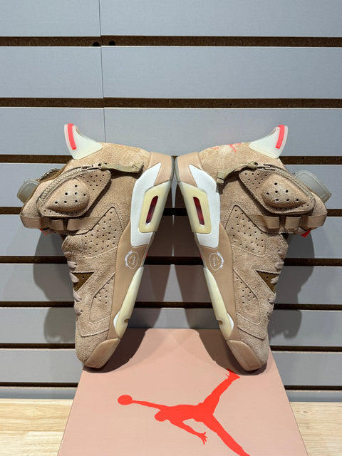 Jordan 6 Retro Travis Scott British Khaki Sz 10.5