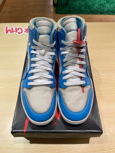 Jordan 1 Retro High Off-White University Blue Sz 10.5