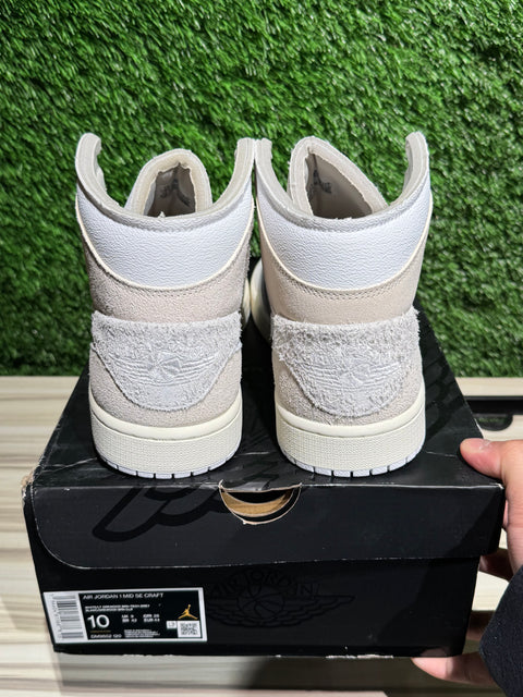 Jordan 1 Mid SE Craft Tech Grey Sz 10M