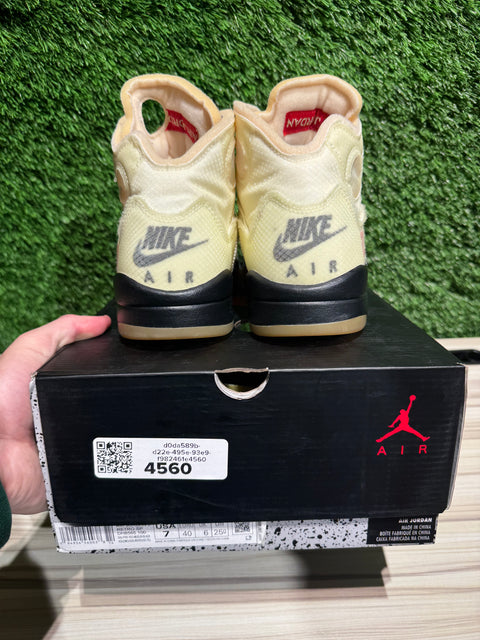Jordan 5 Retro Off-White Sail Sz 7M