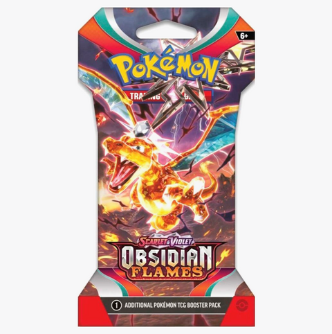 Pokémon Obsidian Flames Sleeved Booster Pack - SV03: Obsidian Flames (OBF)