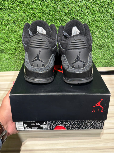 Jordan 3 Retro Black Cat (2025) Sz 9
