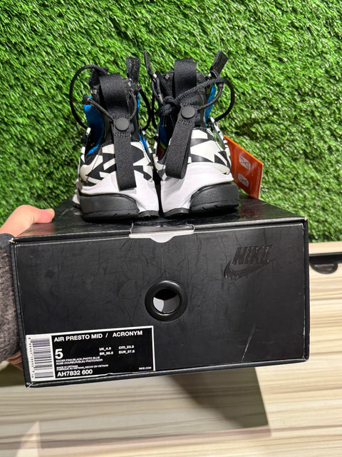 Nike Air Presto Mid Acronym Racer Pink Sz 5M