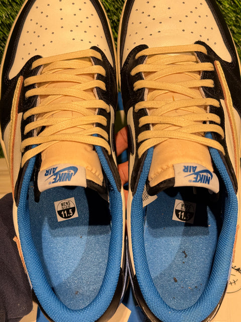 Jordan 1 Retro Low OG SP Fragment x Travis Scott Sz 11.5