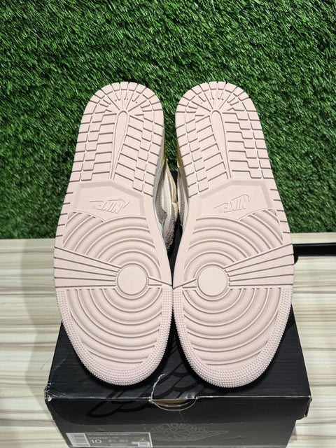 Air Jordan 1 Mid SE Craft Taupe Haze Sz 10