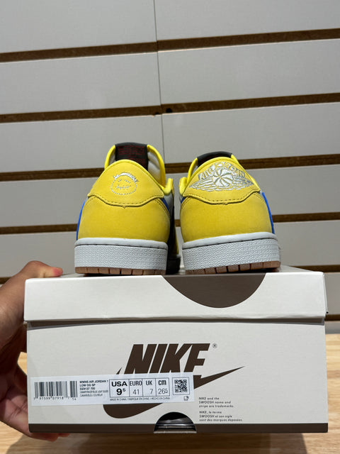 Jordan 1 Retro Low OG SP Travis Scott Canary (Women's) Sz 8M