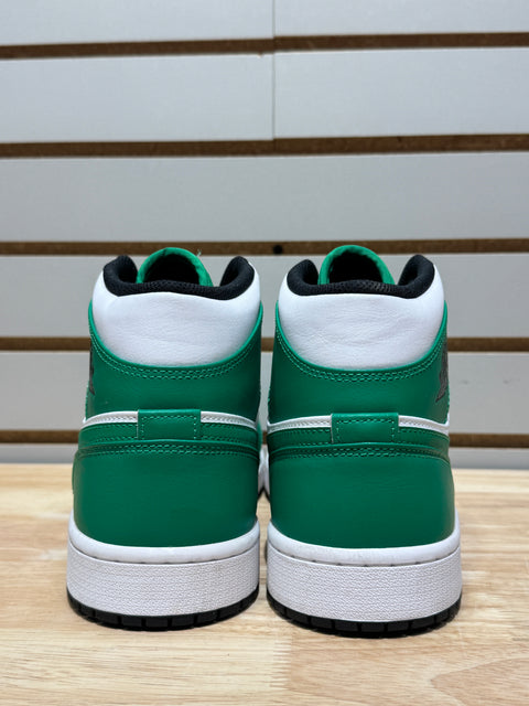 Jordan 1 Mid Lucky Green Sz 12