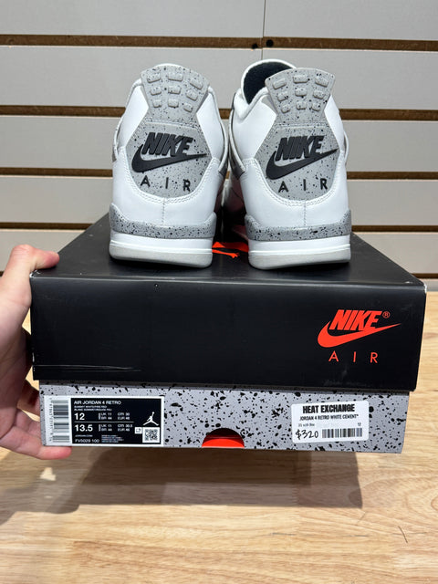 Jordan 4 Retro White Cement (2025) Sz 12