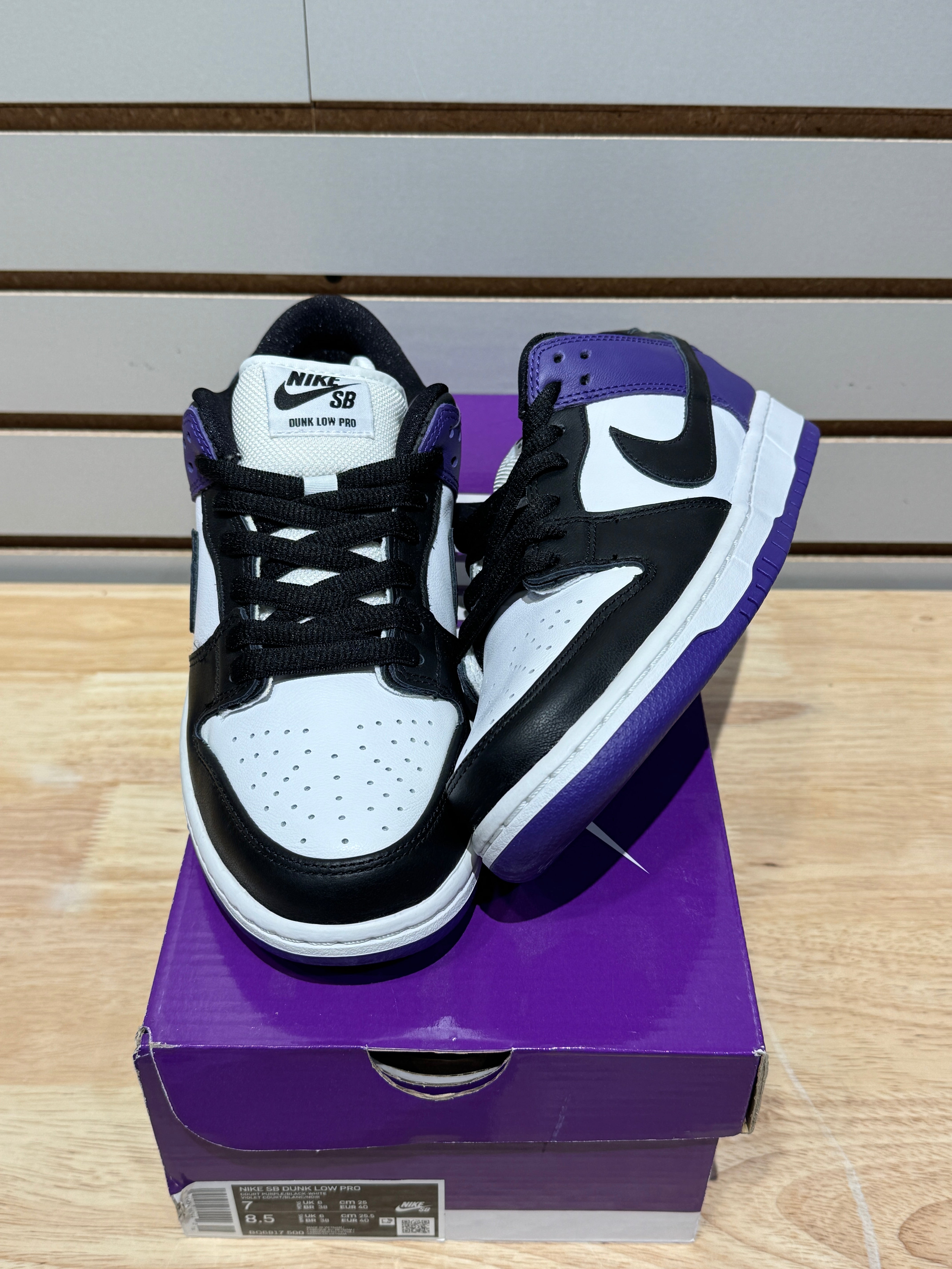 Nike SB Dunk Low Court Purple Sz 7 – Sneak City