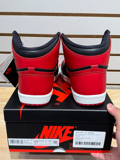 Jordan 1 Retro High '85 OG Bred (2025) Sz 11