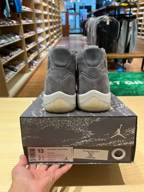 Jordan 11 Retro Pinnacle Grey Suede