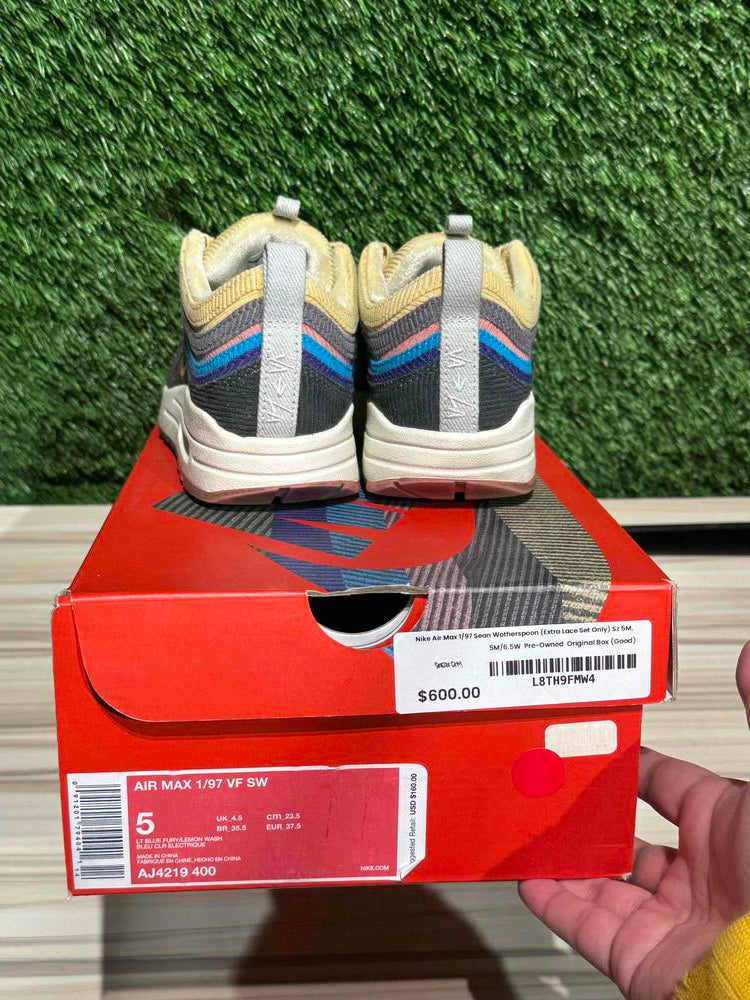 Nike Air Max 1/97 Sean Wotherspoon (Extra Lace Set Only) Sz