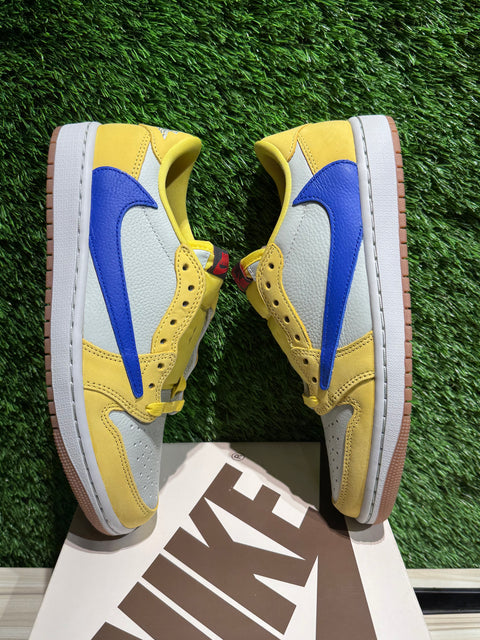 Jordan 1 Retro Low OG SP Travis Scott Canary (Women's) Sz 8W/6.5M