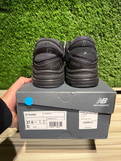 New Balance 1000 BEAMS Black Sz 9M