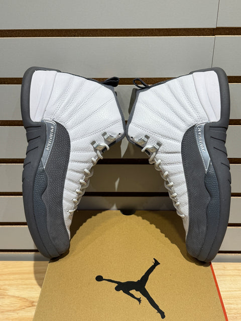 Jordan 12 Retro White Dark Grey Sz 11