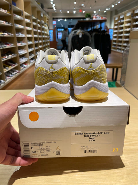 Jordan 11 Retro Low Yellow Snakeskin (PS)