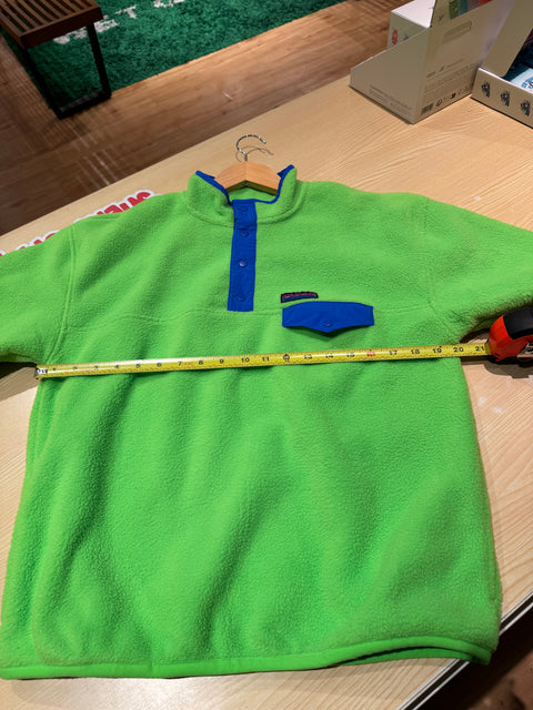 NWT Unique GAP Y2k Neon Green Snap T Arctic Fleece Sz Youth XXL