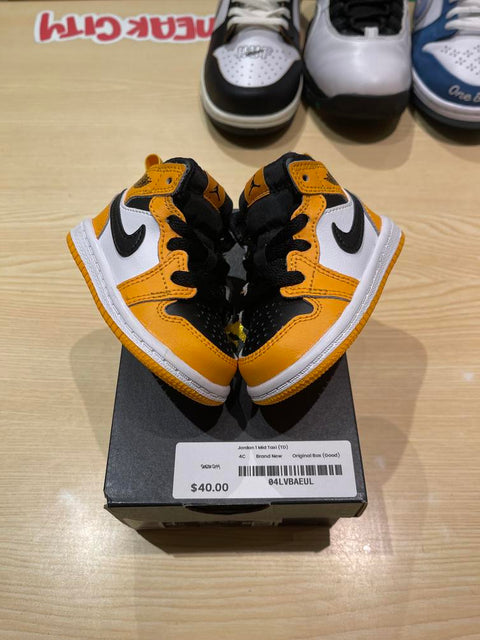 Jordan 1 Mid Taxi (TD) Sz 4C