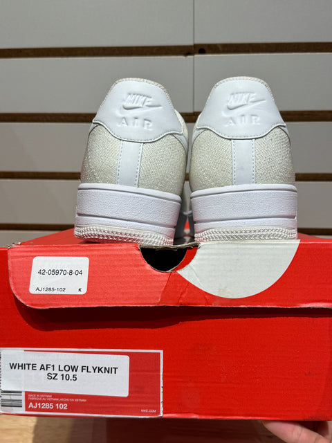 Nike Air Force 1 Ultra Flyknit Low Triple White Sz 10.5