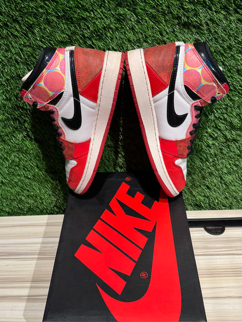Jordan 1 Retro High OG Spider-Man Across the Spider-Verse (GS) Sz 6Y