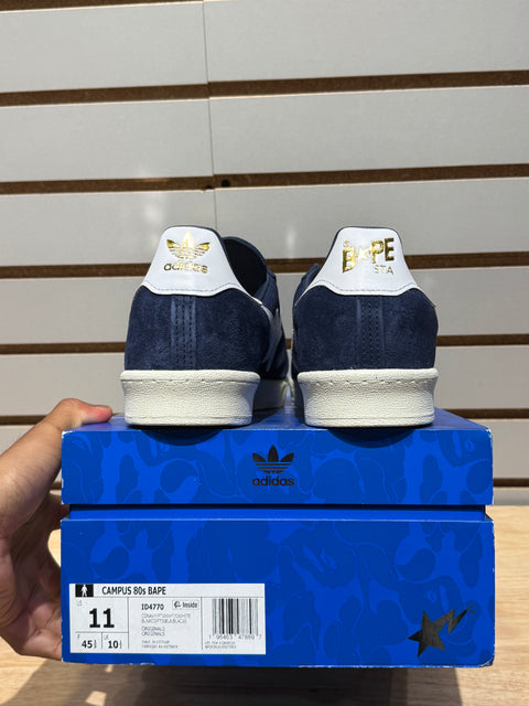 adidas Campus 80s Bape Collegiate Navy Sz 11M
