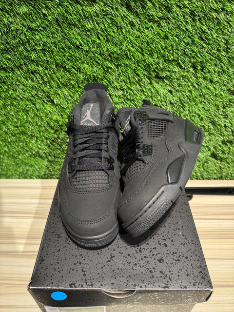 Jordan 4 Retro Black Cat (2025) (GS) Sz 6Y