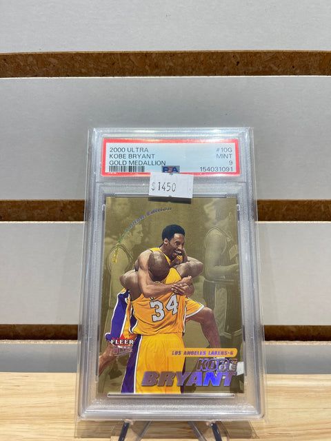 2000 Ultra Gold Medallion Kobe Bryant & Shaquille O'Neal #10G PSA 9