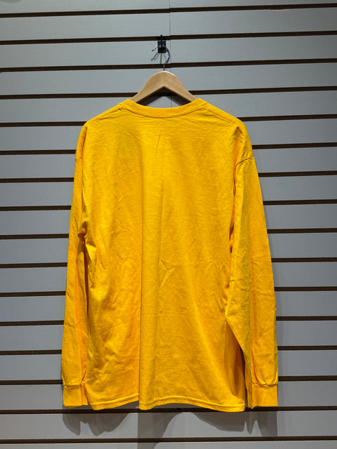 Los Angeles Lakers Gold M&N x Uninterrupted Hardwood Classics Long Sleeve T-Shirt Sz XL