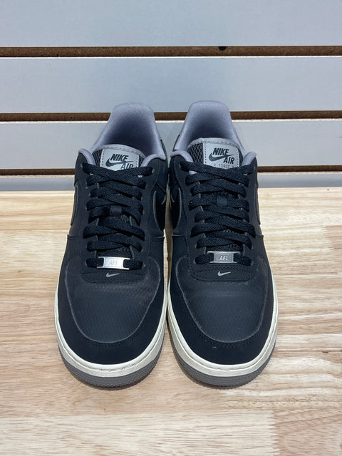 Nike Air Force 1 Low '07 LV8 Black Flat Pewter Sz 9.5