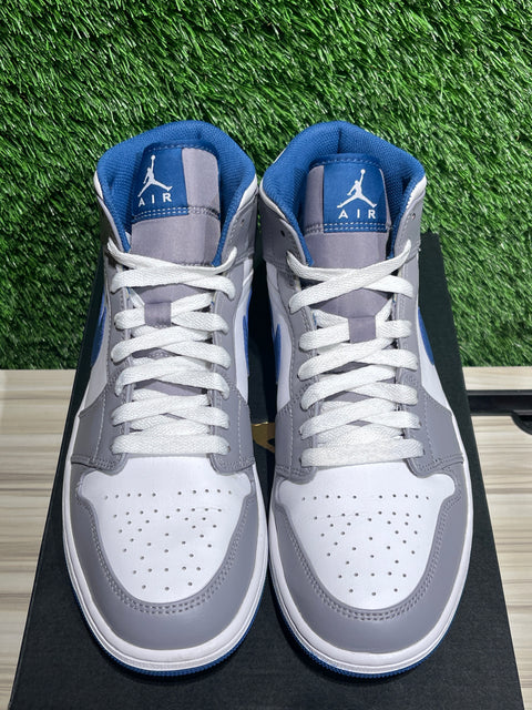 Jordan 1 Mid True Blue Sz 10