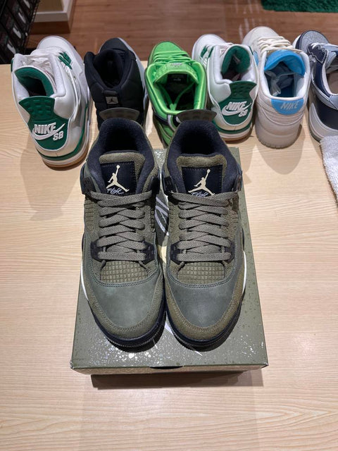 Jordan 4 Retro SE Craft Medium Olive (GS) Sz 6Y