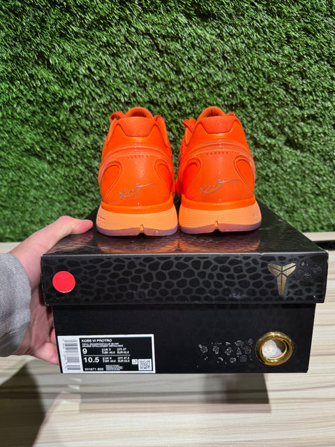 Nike Kobe 6 Protro Total Orange Sz 9