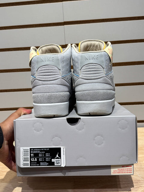 Jordan 2 Retro SP Union Grey Fog Sz 11