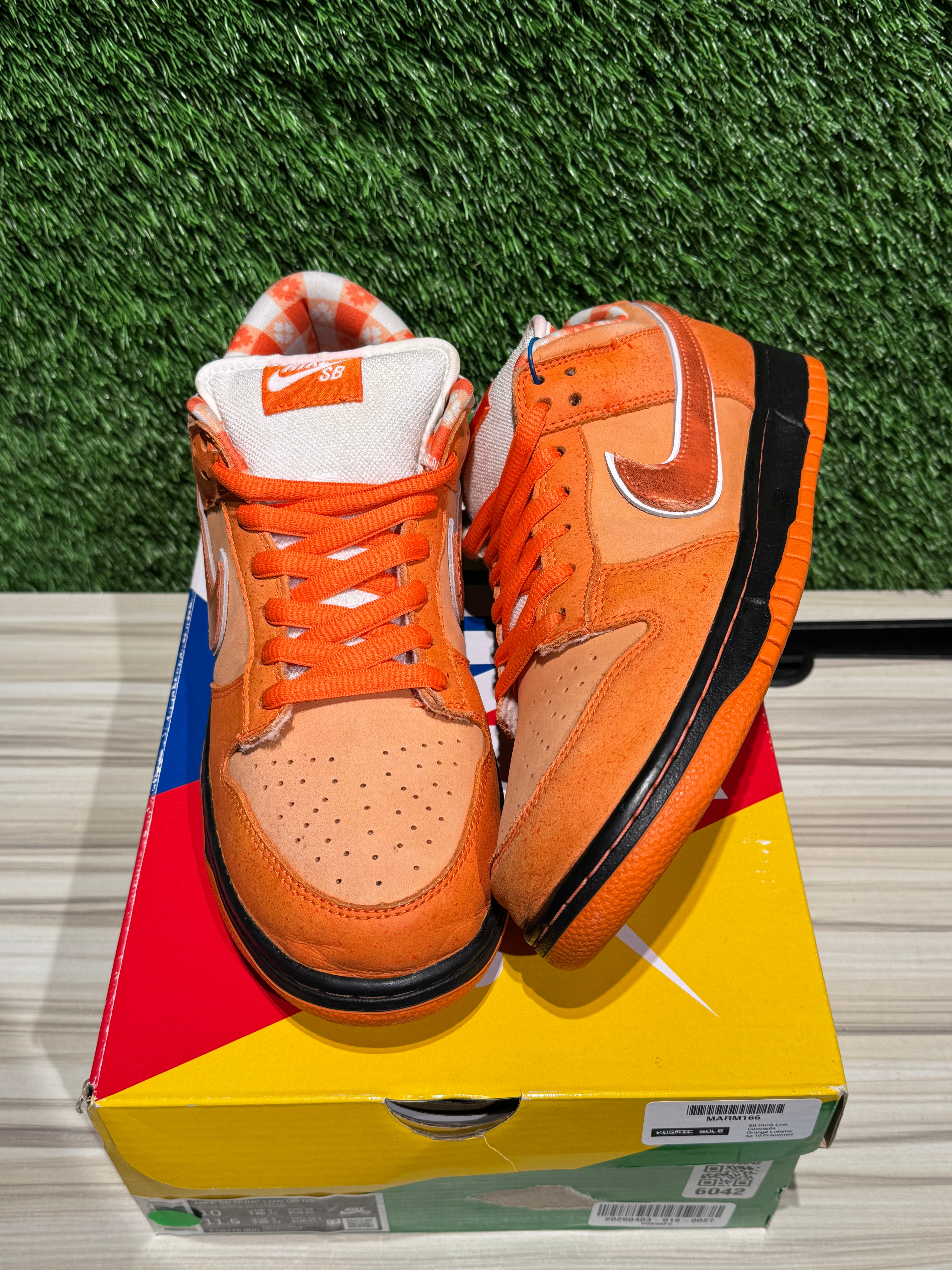 Nike SB Dunk Low Concepts Orange Lobster Sz 10 – Sneak City