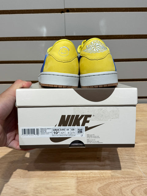 Jordan 1 Retro Low OG SP Travis Scott Canary (Women's) Sz 9M