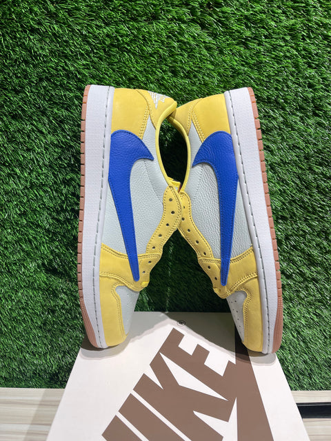 Jordan 1 Retro Low OG SP Travis Scott Canary (Women's) Sz 11.5M