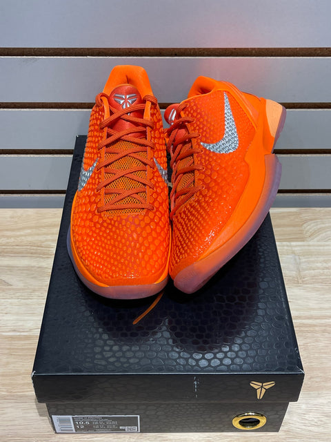 Nike Kobe 6 Protro Total Orange Sz 10.5