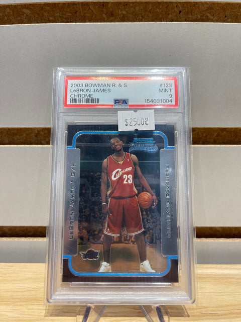 2003 Bowman Rookies & Stars LeBron James Rookie #123 PSA 9