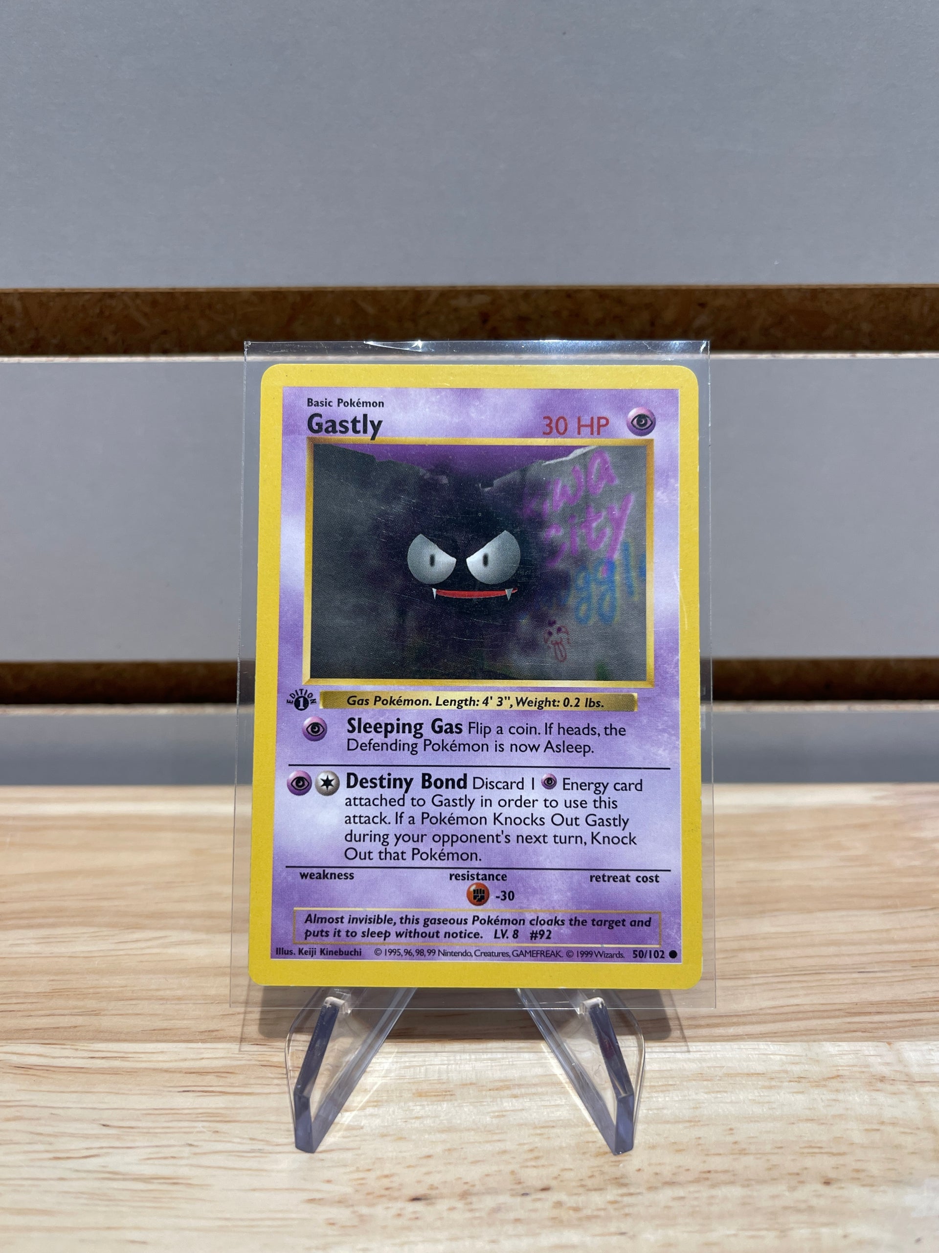 Pokémon Gasly Base Set (1st Edition & Shadowless) 50/102 – Sneak City